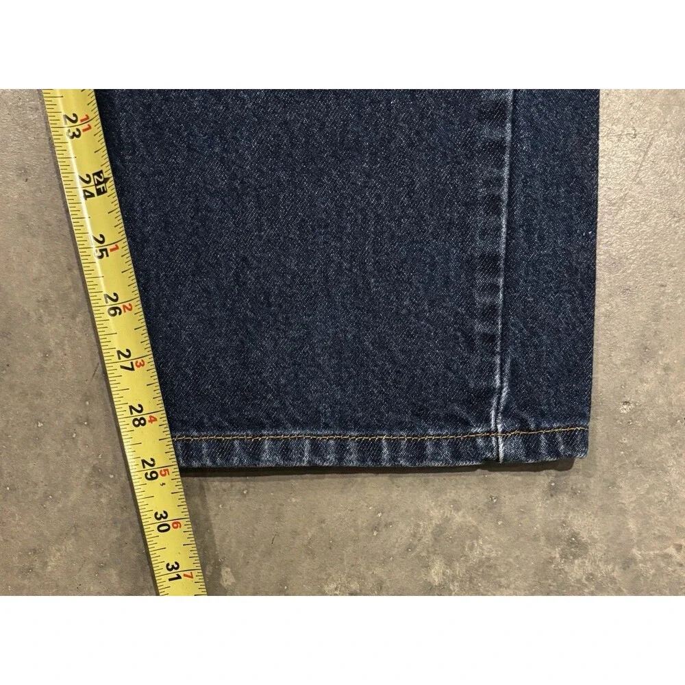 Levi's 505 Men's Regular Fit Blue Denim Jeans 36x30 Blue 100% Cotton